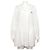 Miu Miu Vestido de popeline Initial Logo White