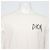Dior Weißes Kurzarm-T-Shirt mit besticktem Logo - Ansicht 2