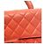 Chanel Gesteppte Top-Handle Tote Bag aus Lammleder in Orange - Ansicht 11