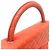Chanel Gesteppte Top-Handle Tote Bag aus Lammleder in Orange - Ansicht 12
