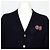 Gucci Wollcardigan für Herren mit GG-Patch Blau - Ansicht 2