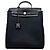 Hermès Mochila cuadrada negra con estampado H Negro