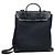 Hermès Mochila cuadrada negra con estampado H Negro - vista 3