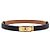 Hermès Kelly Abalone Gold Gürtel für Damen Schwarz