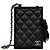 Chanel Tarjetero cartera Dear Diary Book Chain Negro