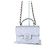 Chanel WOC Chain Wallet mit oberem Griff Weiß