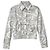 Chanel Unbenutzte Coco Beach Floral Denim Jacke Größe Braun