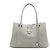 Loro Piana Saco Tote e Saco de Ombro Media Bag em couro branco