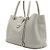 Loro Piana Saco Tote e Saco de Ombro Media Bag em couro branco - vista 2