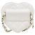 Chanel Mini bolso cinturón de corazón en cuero blanco - vista 3