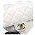 Chanel Mini bolso cinturón de corazón en cuero blanco - vista 7