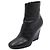 Dior Stivaletti da donna in pelle nera con logo CD argento - vista 2