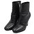 Dior Stivaletti da donna in pelle nera con logo CD argento - vista 3