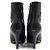 Dior Stivaletti da donna in pelle nera con logo CD argento - vista 7