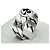 Gucci Anello intrecciato in argento - vista 3