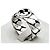 Gucci Anello intrecciato in argento - vista 4