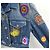 Louis Vuitton Yayoi Kusama Limited Edition Multi-Patch Denim Jacke Blau - Ansicht 6