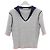 Dior Riviera Marinière Motif Strickpullover Kurzarm