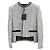 Louis Vuitton Low Tweed Boxy Jacke Silber