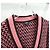 Chanel Kaschmir-Cardigan mit V-Ausschnitt und zwei Taschen Rot - Ansicht 3
