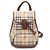 Burberry Classic Haymarket Check Pocket Drawstring Backpack Brown