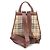 Burberry Classic Haymarket Check Pocket Drawstring Backpack Brown - view 3