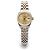 Rolex Orologio Combi da donna Datejust con diamanti originali e quadrante champagne gold D'oro - vista 15