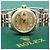 Rolex Orologio Combi da donna Datejust con diamanti originali e quadrante champagne gold D'oro - vista 24
