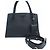 Prada Borsa Tote Media in Pelle Saffiano Nera Nero - vista 11