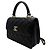 Chanel Borsa a tracolla piccola in pelle di agnello con patta e catena Nera Nero - vista 3