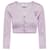 Prada Kurzes Lurex-Cardigan Lila