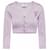 Prada Kurzes Lurex-Cardigan Lila - Ansicht 4