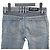 Balmain Jeans Biker con Cerniera Argentata Blu - vista 5