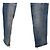 Balmain Jeans Biker con Bottoni Dorati e Zip Blu - vista 7