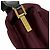 Marni Borsa a tracolla Trunk in nylon Saffiano Burgundy Medium Rosso - vista 10