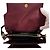 Marni Borsa a tracolla Trunk in nylon Saffiano Burgundy Medium Rosso - vista 11