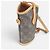 Louis Vuitton Borsa crossbody mini pouch pieghevole Marrone - vista 3