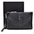 Saint Laurent Clutch Monogram New Medium Nero - vista 7