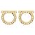 Salvatore Ferragamo Orecchini Gancini Crystal da donna D'oro - vista 3