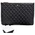 Chanel Clutch Caviar Classic Gold CC Logo Nera Nero