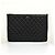 Chanel Clutch Caviar Classic Gold CC Logo Nera Nero - vista 4
