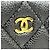 Chanel Clutch Caviar Classic Gold CC Logo Nera Nero - vista 9