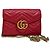 Gucci Borsa a tracolla con catena GG Marmont Matelassé Red Rosso