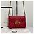 Gucci Borsa a tracolla con catena GG Marmont Matelassé Red Rosso - vista 5
