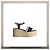 Louis Vuitton Sandali con zeppa Dantel Blu Navy Cotone Pizzo Bianco - vista 3