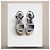 Louis Vuitton Sandali con zeppa Dantel Blu Navy Cotone Pizzo Bianco - vista 4