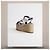 Louis Vuitton Sandali con zeppa Dantel Blu Navy Cotone Pizzo Bianco - vista 5