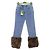 Gucci Pantalones de mezclilla para mujer Cotton Ramsper Roll-Up Azul
