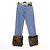 Gucci Pantalones de mezclilla para mujer Cotton Ramsper Roll-Up Azul - vista 4