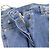 Gucci Pantalones de mezclilla para mujer Cotton Ramsper Roll-Up Azul - vista 6